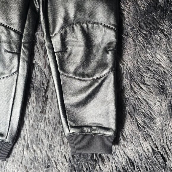True Religion Rocco Moto Pants Toddler 3T Black Faux Leather NWT - Picture 5 of 11